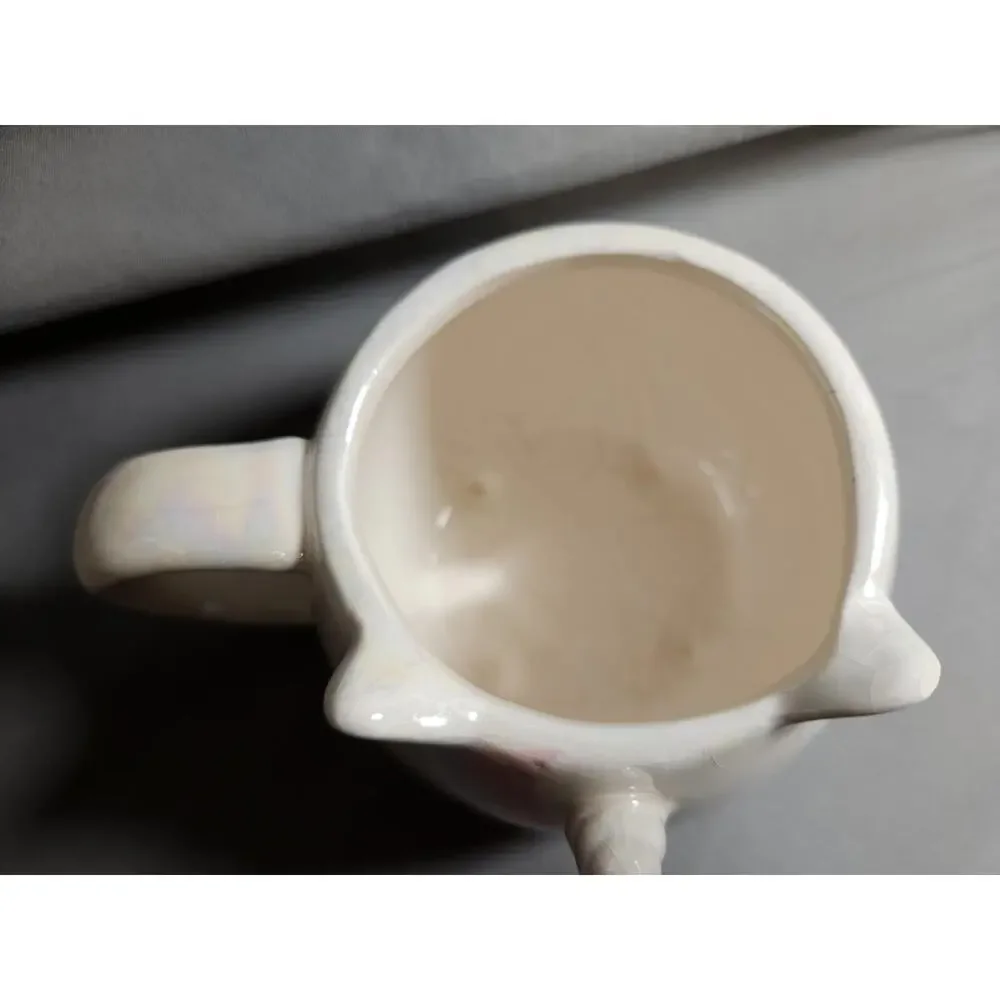 Whimsical Cupboard Sleeping Unicorn White Iridescent Mug